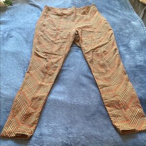 Free People Flyin High Plaid Skinny Pants